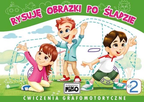 Rysuję obrazki po śladzie. Ćwiczenia grafomotoryczne. Część 2