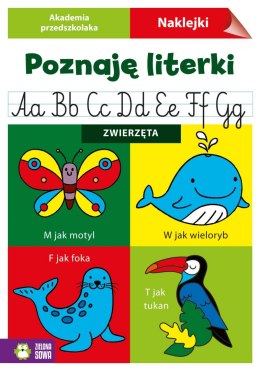 Zwierzęta. Poznaję literki. Akademia przedszkolaka