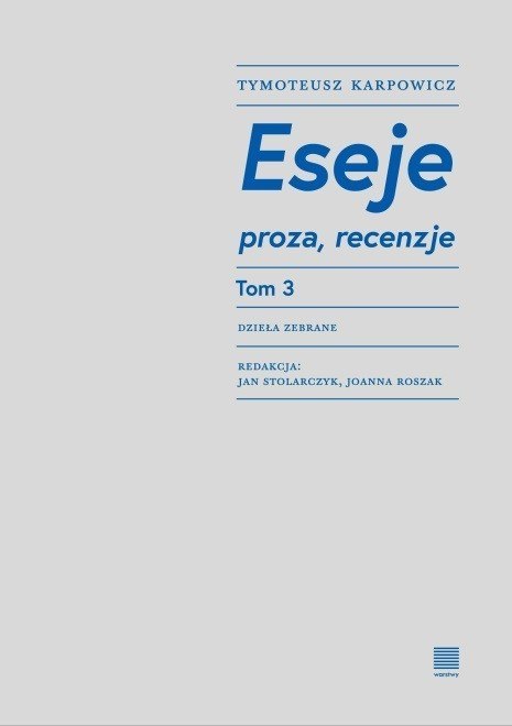 Eseje. Tom 3