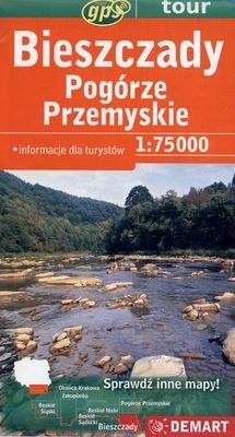 Bieszczady podgórze przemyskie mapa turystyczna 1:75 000