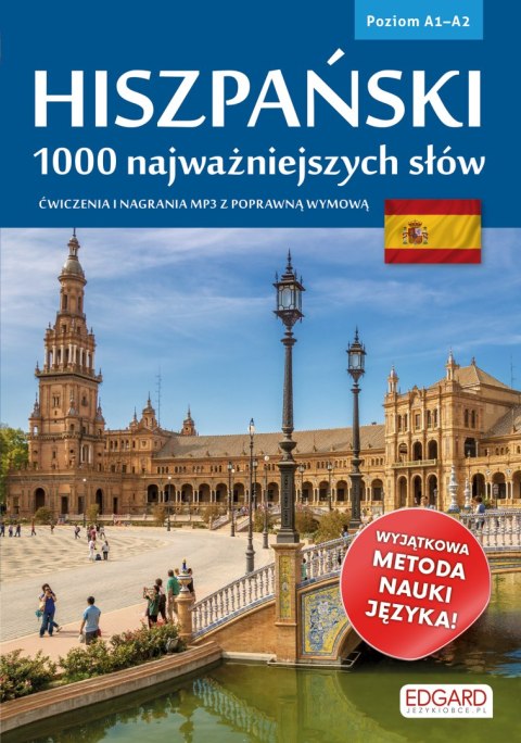 Hiszpański. 1000 najważniejszych słów. Poziom A1-A2