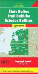 Kraje bałtyckie litwa łotwa estonia mapa 1:400 000