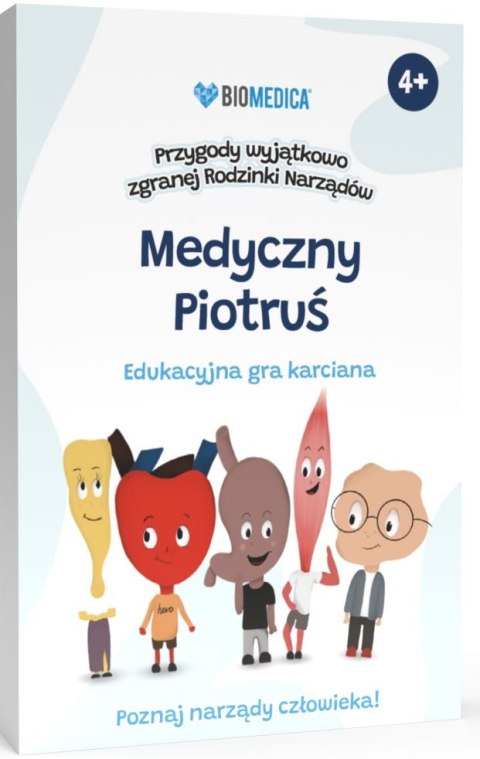 Karty do gry Piotruś Medyczny Przygody wyjątkowo zgranej Rodzinki Narządów