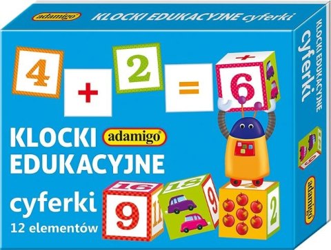 Klocki edukacyjne cyferki