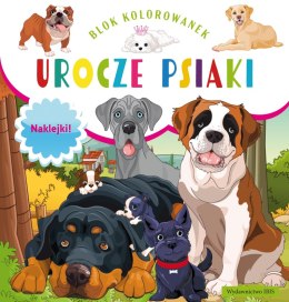 Urocze psiaki. Blok kolorowanek + naklejki