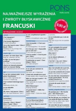 Błyskawicznie zwroty i wyrażenia francuskie PONS