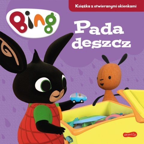 Bing. Pada deszcz. Książka z okienkami