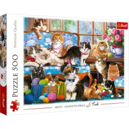 Puzzle 500 Kocia rodzina 37425