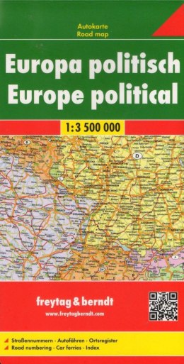 Mapa Europa polityczno-drogowa 1:3 500 000 FB