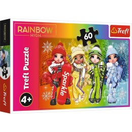 Puzzle 60 Radosne lalki Rainbow high 17380