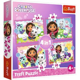 Puzzle 34620 4w1 (35, 48, 54, 70) Przygody Gabi 34620