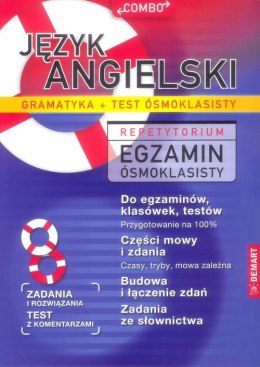 JĘZYK ANGIELSKI. GRAMATYKA. Repetytorium. Egzamin ósmoklasisty. COMBO