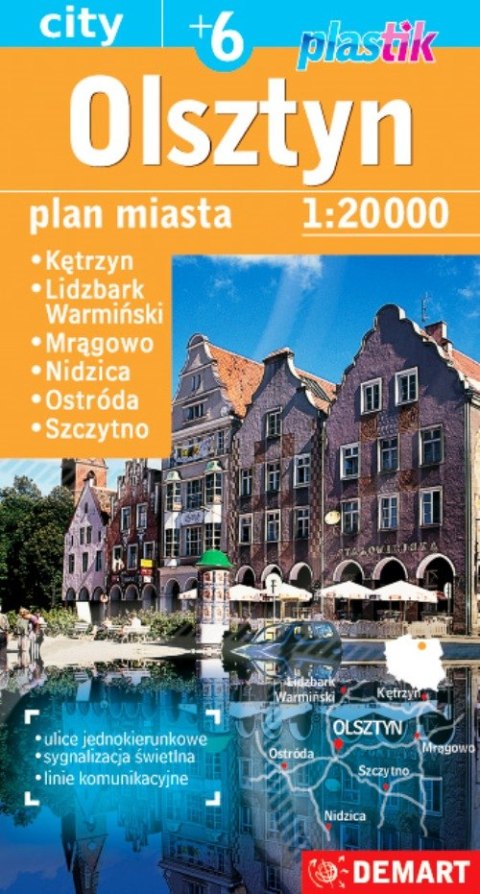 Olsztyn plus 6. plan miasta 1:20 000. Plastik