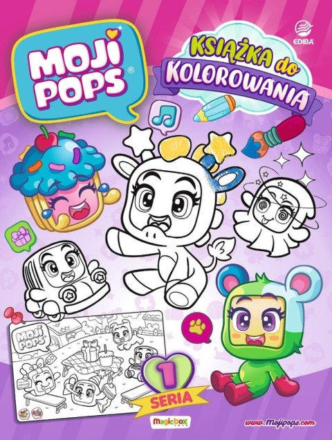 MojiPops książka do kolorowania seria 1