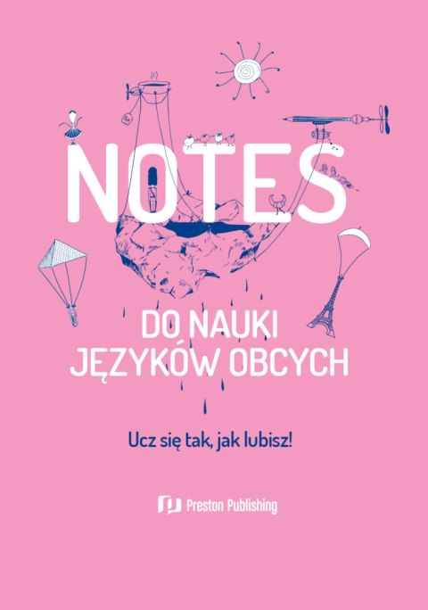 Notes do nauki języków obcych (okładka pudrowy róż)