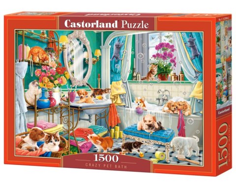 Puzzle 1500 Crazy Pet Bath C-152094-2