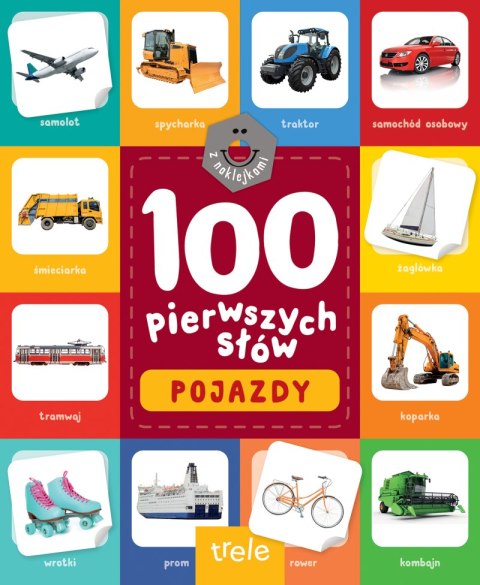 100 pierwszych słów z naklejkami. Pojazdy