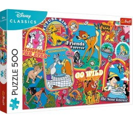 Puzzle 500 Disney Na przestrzeni lat37465