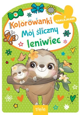 Mój śliczny leniwiec. Kolorowanka z wykrojnikiem