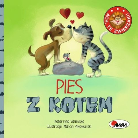 Pies z kotem ach te zwierzaki