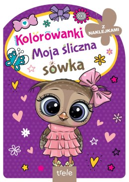 Moja śliczna sówka. Kolorowanka z wykrojnikiem