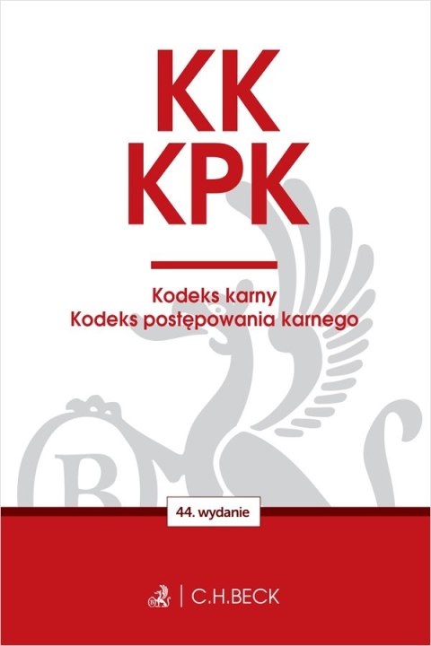 KK. KPK. Kodeks karny. Kodeks postępowania karnego. Edycja Prokuratorska wyd. 44