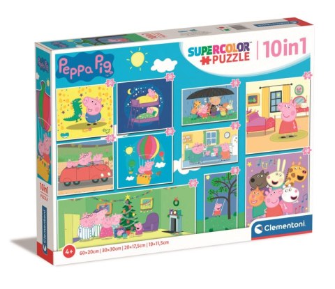 Puzzle 10w1 super kolor Peppa Pig 20271