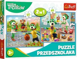 Puzzle 2w1 Rodzina Treflików 90987