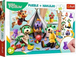 Puzzle 30 + naklejki Rodzina Treflików 90989