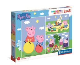 Puzzle 3w1 super color Świnka Peppa 25263