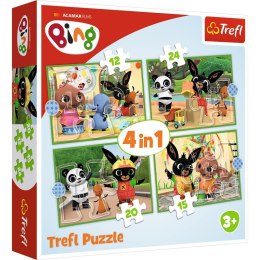 Puzzle 4w1 (12,15,20,24) Wesoły dzień Binga 34357