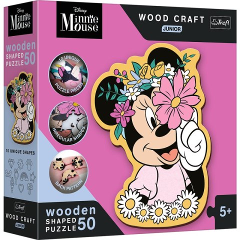 Puzzle 50 drewniane Wood Craft Junior W świecie Minnie 20200