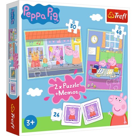 Puzzle 2w1 memos Dzień Peppy 90600