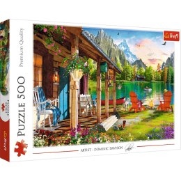 Puzzle 500 Domek w górach 37408