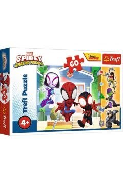 Puzzle 60 W świecie Spidey'a Spidey and his Amazing Friends Marvel 17371