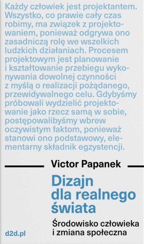 Dizajn dla realnego świata. Środowisko człowieka i zmiana społeczna