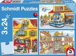 Puzzle 3 x 24 Służby ratownicze 106590