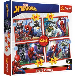 Puzzle 4w1 (35,48,54,70) Bohaterski SpiderMan 34384