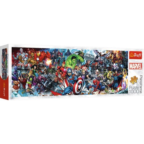 Puzzle 1000 panoramiczne Dołącz do uniwersum Marvela 29047