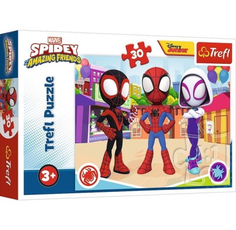 Puzzle 30 Przygody Spiday'a i przyjaciół Spidey and his Amazing Friends Marvel 18285