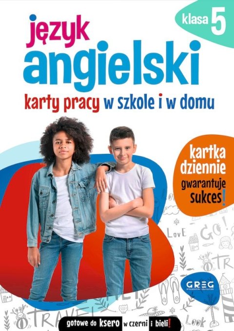 Język angielski. Karty pracy w szkole i w domu. Klasa 5