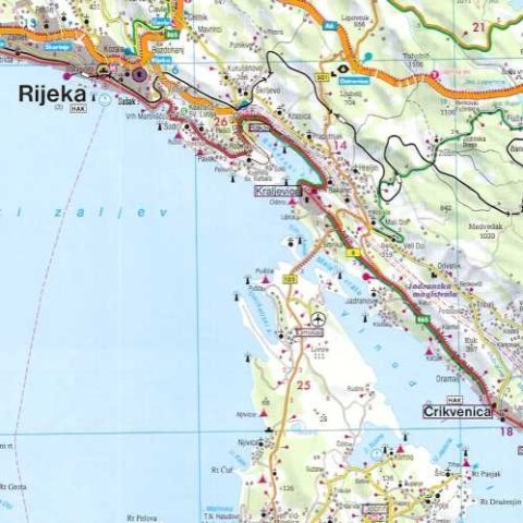 Chorwacja cz północna istria mapa 1:200 000