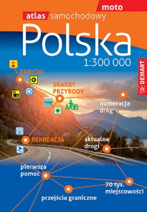 Polska. Atlas samochodowy 1:300 000