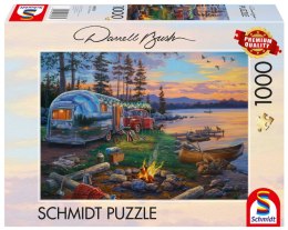Puzzle 1000 PQ Ognisko nad jeziorem Darrel Bush 112721