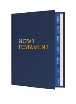 Nowy Testament z paginatorami. Złote tłoczenie