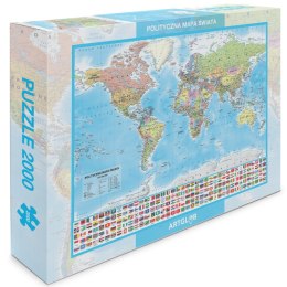 Puzzle 2000 Świat polityczny mapa 1:42 000 000