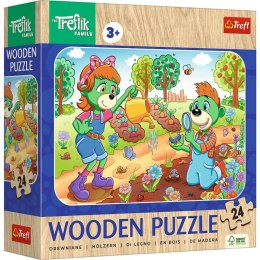 Puzzle 24 Drewniane Poznaj Rodzinę Treflików 20263