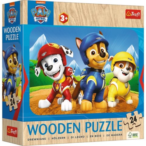 Puzzle 24 Drewniane Urocza Psia Ekipa PAW Patrol 20265