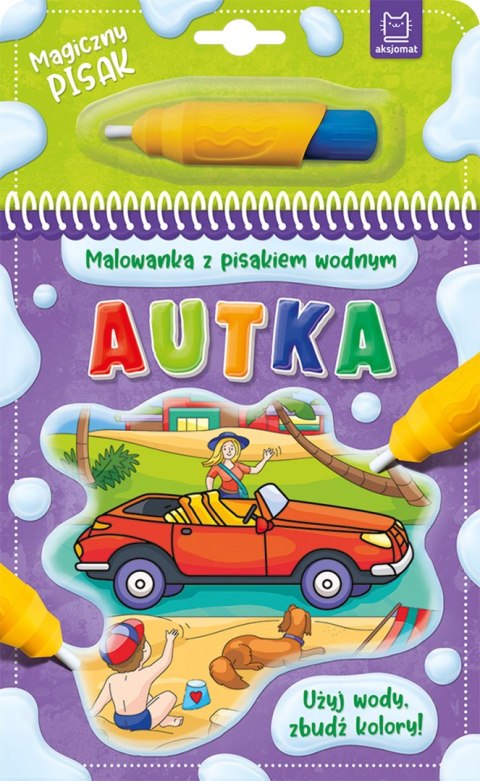 Autka. Malowanka z pisakiem wodnym