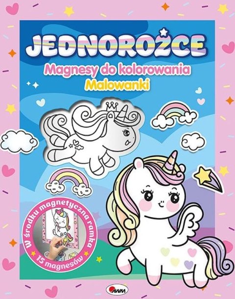 Jednorożce. Magnesy do kolorowania. Kolorowanki